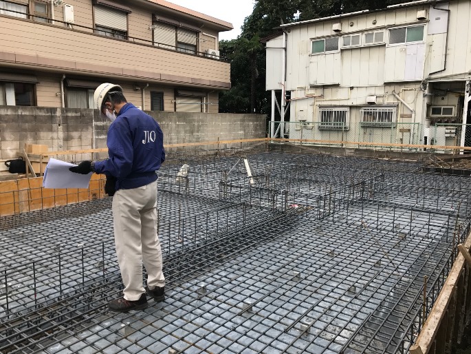 ＪＩＯによる配筋（鉄筋組み）検査 
