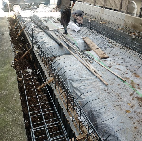 板橋区Tｔ邸　基礎工事中