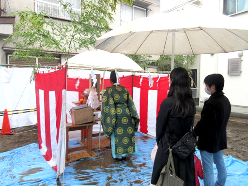 地鎮祭を執り行ないました