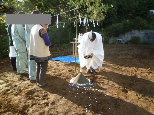 地鎮祭終了